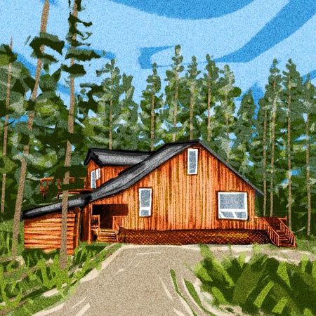 Bralorne Adventure Lodge Illustration